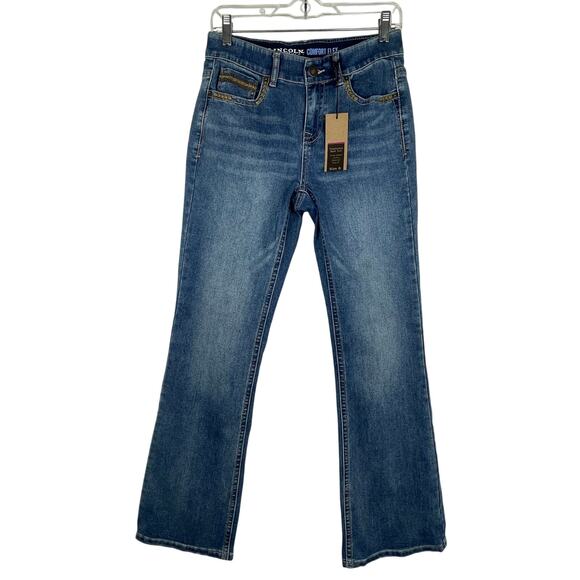 Lincoln Outfitters Comfort Flex Thick Stitch Bootcut Jeans Size 6 NWT - Picture 1 of 6